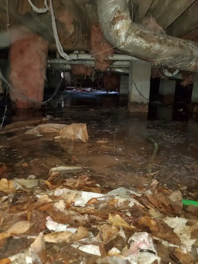 Crawl space flood assessment for Commercial Water Damage Restoration in Steger