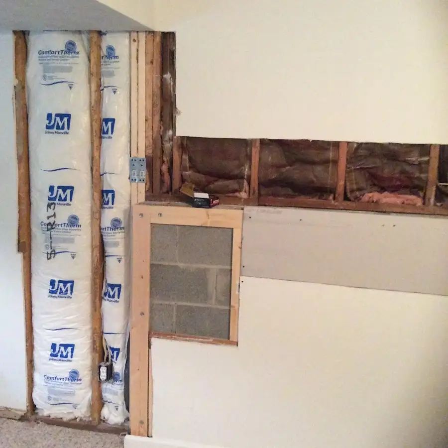 Wall insulation replacement during Structural Drying in Steger
